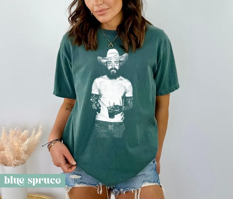 Cowboy Post Shirt - Country Shirt, Post Malone Shirt, Western Graphic Tee, Concert Shirt, Festival Shirt, Had Some Help Shirt, Posty Tee