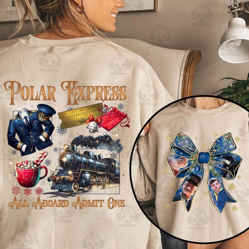 Polar Express Admit One Shirt, Christmas Movie Shirt, Christmas Shirt, Xmas Gift For Family