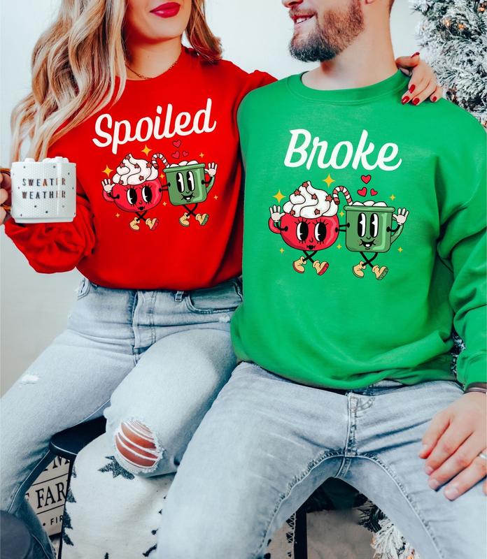 Ugly Couples Christmas Sweater, Ugly Couple Sweaters, Couples Christmas Sweaters, Christmas Sweatshirts, Matching Couple Christmas Shirt Set