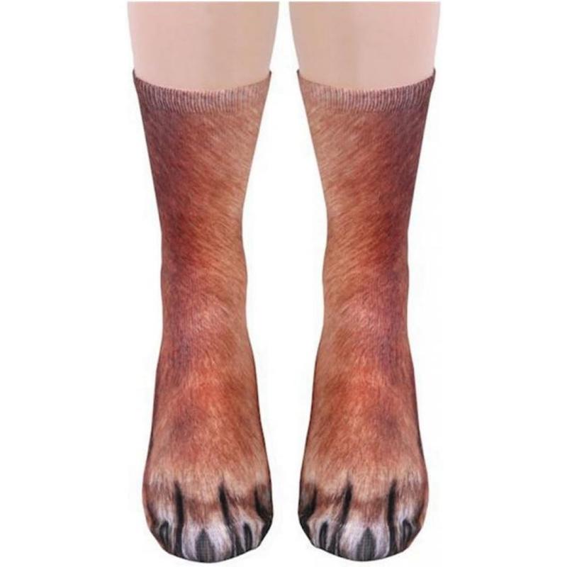 Funny Christmas Gifts Novelty 3D Animal Paw Socks Stocking Stuffers for Adult Women Men Teens Gag White Elephant Gifts