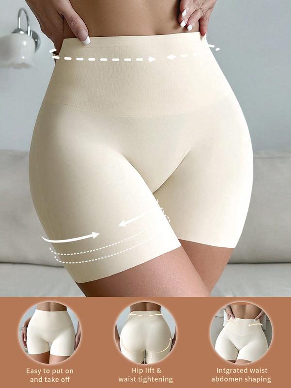 Solid Color High Waist Hip Lifting Tummy Control Body Shaping Shorts shapewear pant shapewear knicker high waist lift shapewear