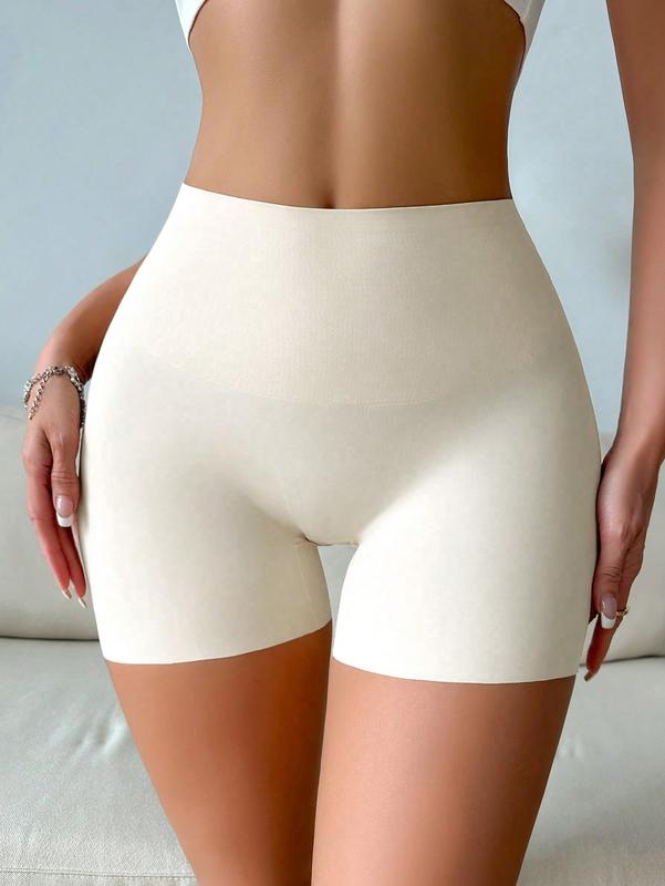 Solid Color High Waist Hip Lifting Tummy Control Body Shaping Shorts shapewear pant shapewear knicker high waist lift shapewear