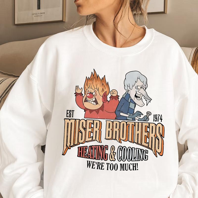 Miiser Br0thers Heaating and C0oling Shirt, We're T0o Much Shirt, Christmas Movie Shirt, Xmas Gift Fashion Fit Fashion Fit Fashion Fit