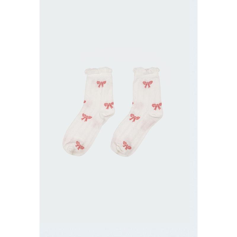 Bow Printed Socks