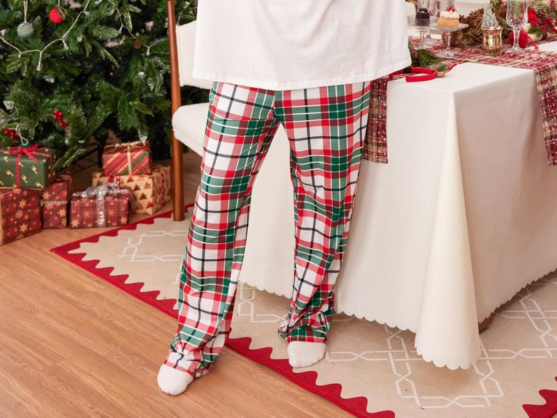 000Mickiy000 Christmas Pajamas - poDisneyop Trip Christmas Plaid Pajamas, Plaid Pajama Pants, Christmas Winter Adult Unisex Pajama Bottoms, Buffalo Plaid PJ Pants, Christmas Pants,Matching Christmas PJs, Christmas Multi