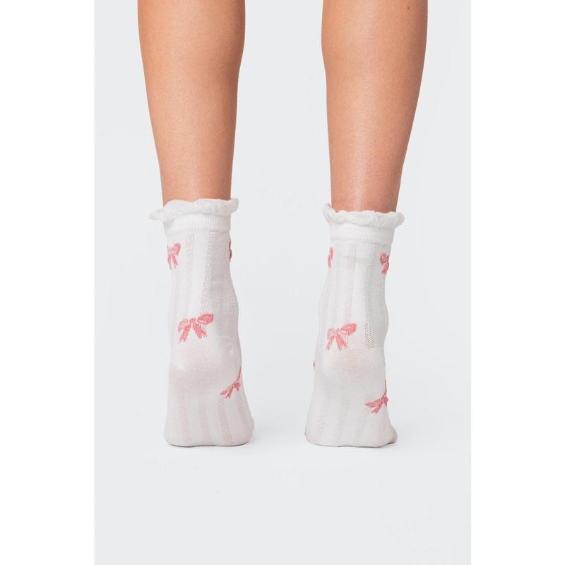 Bow Printed Socks