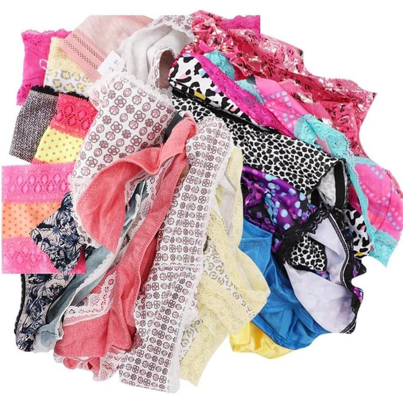 Variety of Panties - Women Underwear Pack 6, Lacy Cotton Briefs Hipsters Bikinis Boyshorts Undies Assorted