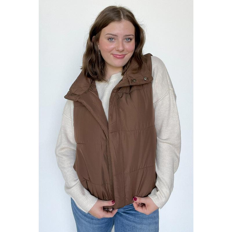 Toasty Time Zip Up Puffer Vest