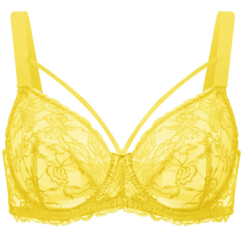 Pretty In Petals Plus Size Minimizer Soft Lace Comfort Unlined Strappy Underwire Women Bra