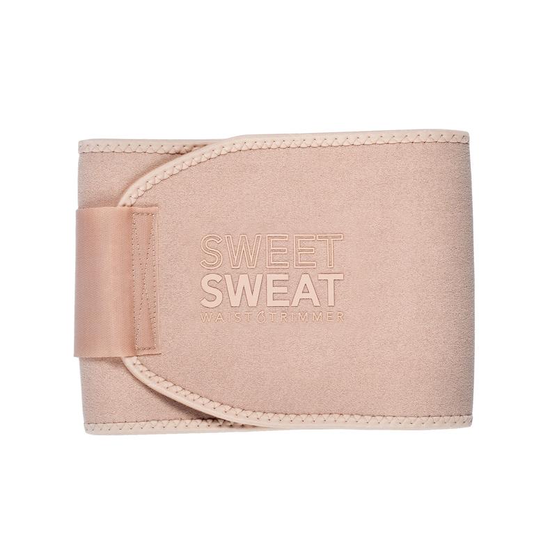 Sweet Sweat Toned Ab Trainer for Women and Men | Premium Waist Trainer Belt to 'Tone' your Stomach Area (Stone, Medium)