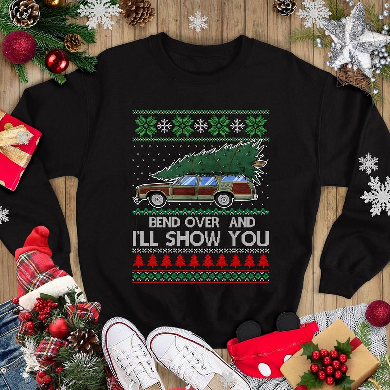 Christmas Matching Couple Shirt, Christmas Vacation Shirt, National Lampoons, Clark Griswold Shirt, Where Do You Think You're Gonna Put a Tree That Big, Bend Over and I'll Show You, Couple Shirt, Christmas Movie Shirt, Christmas Shirt, Couple Matching