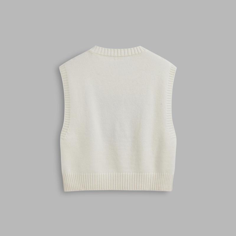 Cider [size 2-26] Knit Round Neckline Cat Vest