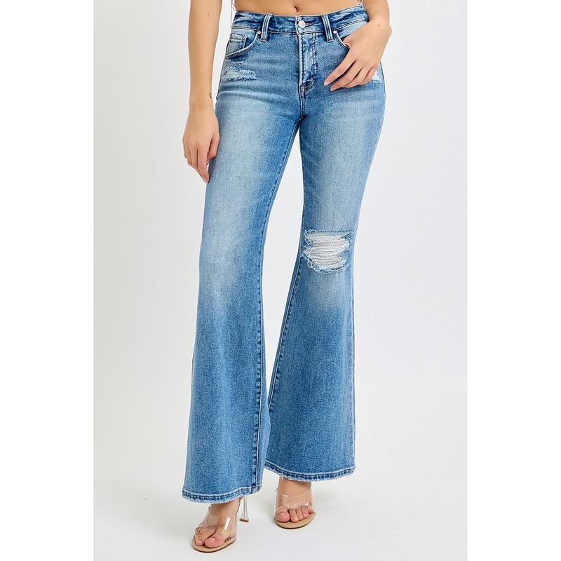 Tummy Control Mid Rise Stretchy Jeans by Risen