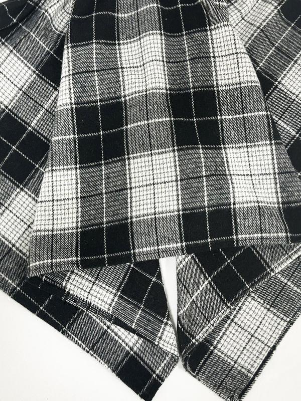 Women's Plaid Print Tie Front Asymmetrical Hem Skirt, Casual Fashion Flared Skirt for Daily Wear, Ladies Bottoms for All Seasons