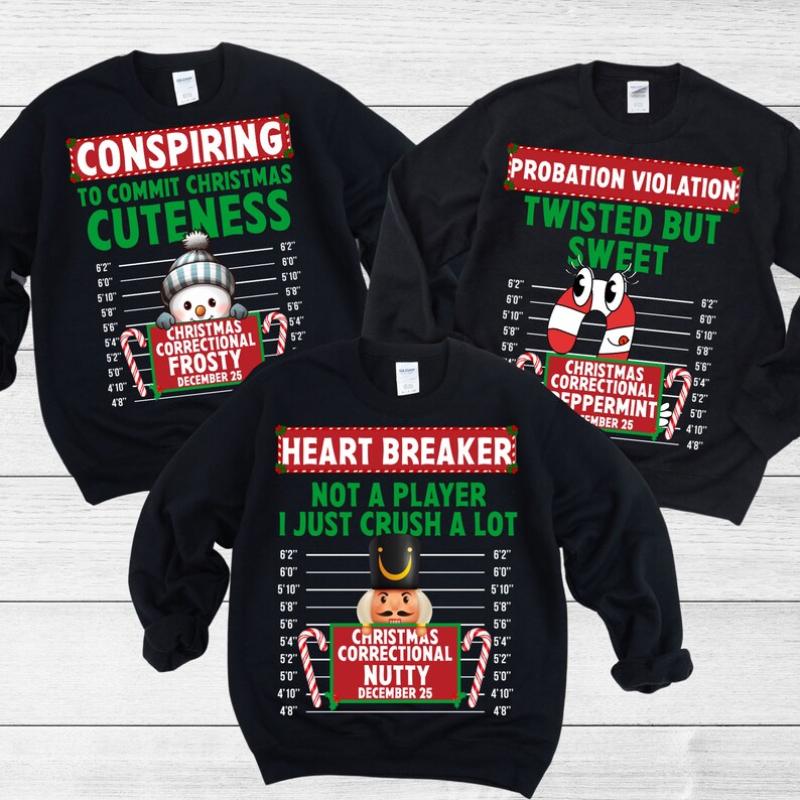 Ugly Christmas Sweater Women Funny, Family Christmas Sweatshirts, Matching Christmas Sweatshirts, Xmas Office Party Shirts, Matching Sweater