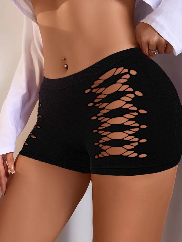 Women's Cut Out Boyshorts, Breathable Comfy Panty for Daily Wear, Women's Underwear for All Seasons