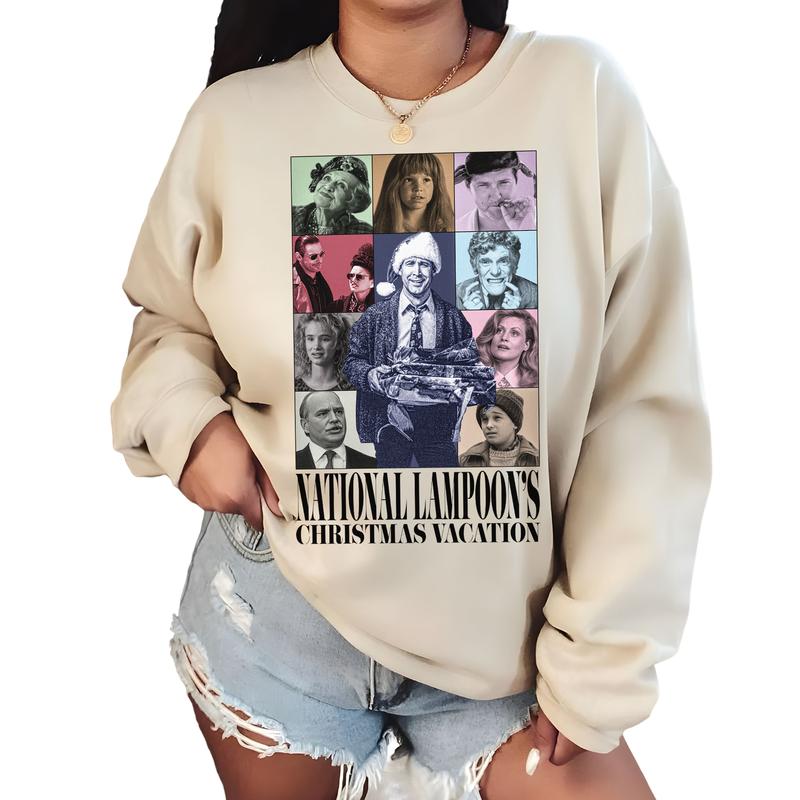 Christmas Vacation National Lampoons Family Matching Crewneck TShirt Sweatshirt Hoodie 100% Cotton Soft Fabric