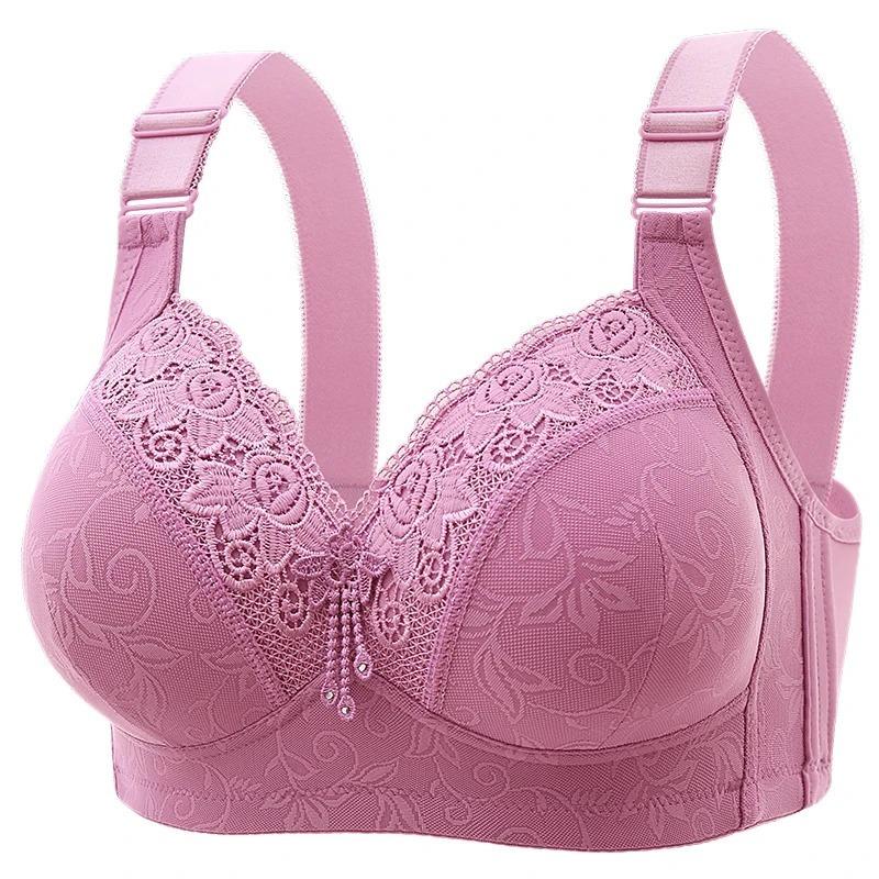 Multicolour Bras For Women  Wireless Thin Unlined Lace Bra Women Minimizer Big Cup Plus Size