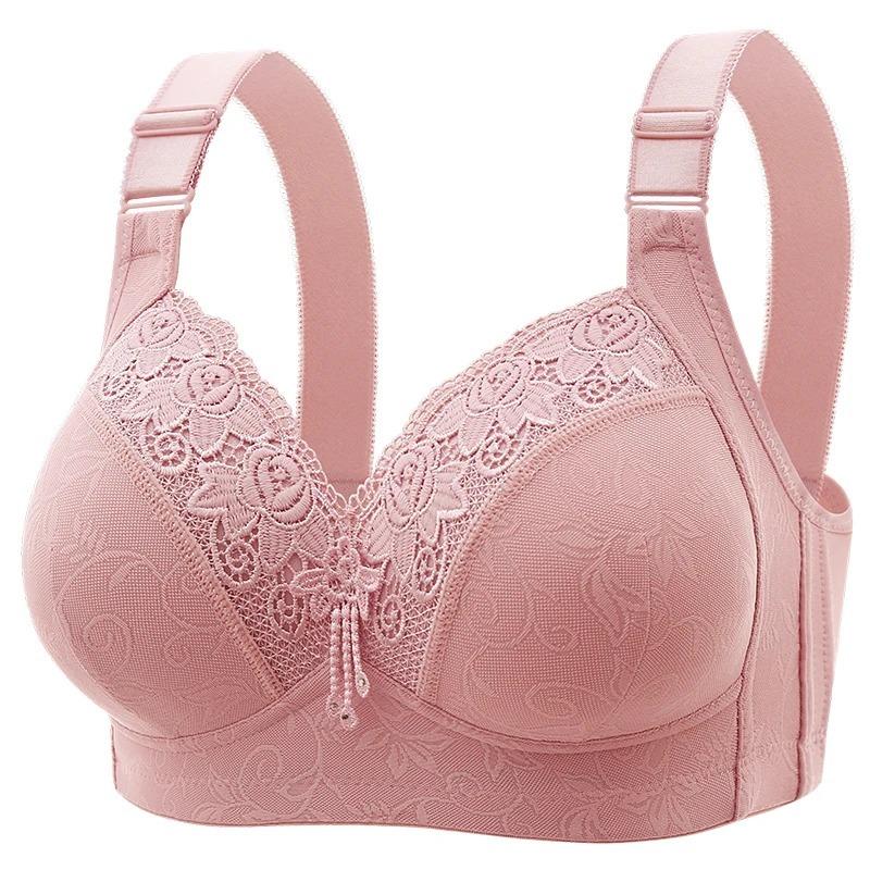 Multicolour Bras For Women  Wireless Thin Unlined Lace Bra Women Minimizer Big Cup Plus Size