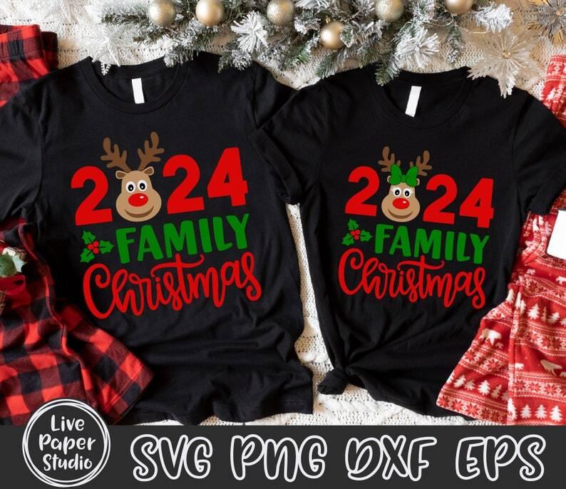 Family Christmas 2024 , Family Christmas , Matching Family Christmas Shirts, Merry Christmas, Reindeer, Gift for Family