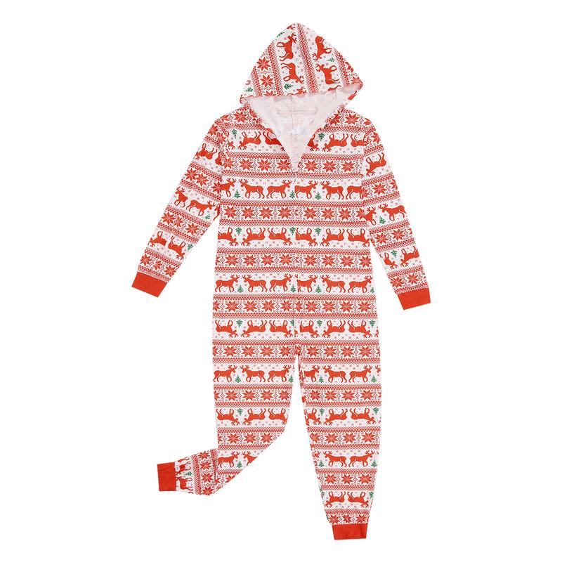 Matching Christmas Onesies for Family Pajamas Sets Xmas Jumpsuit for Women Men Couples Kids