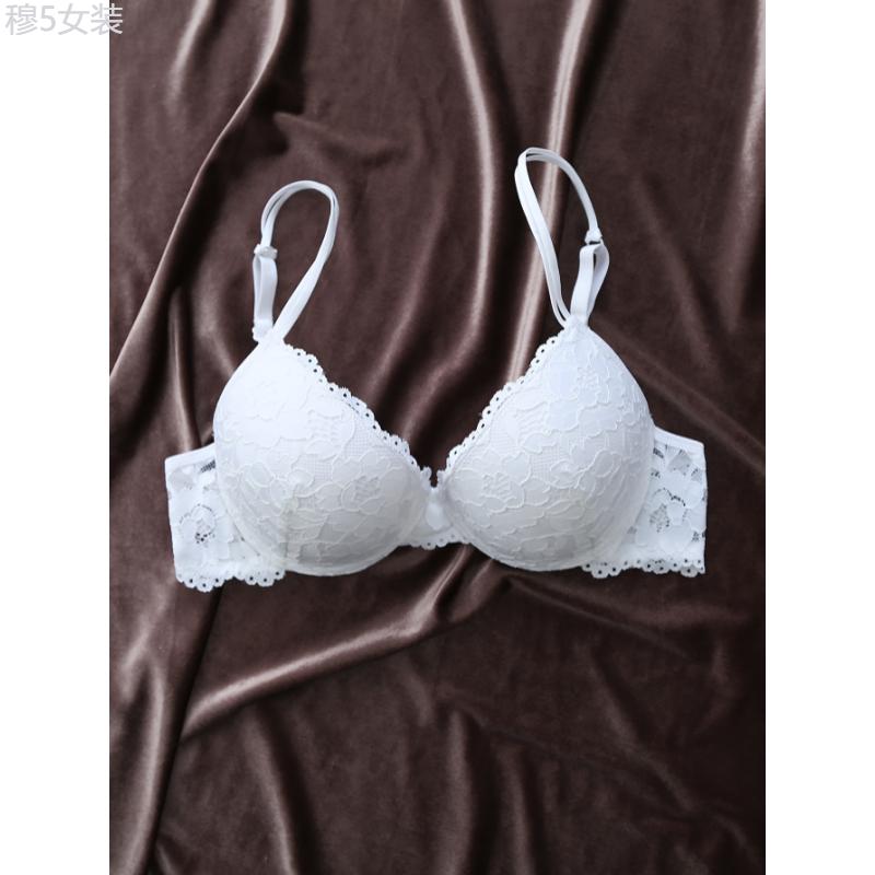 Luxurious Lace Push-Up Bra for Women - High Support, Moisture-Wicking Cups, Underwire, Adjustable Straps, Preppy Collegiate Style, Soft Cotton Lining, Knit Polyamide Fabric, Elegant Intimate Apparel for Everyday Wear Womenswear Comfort Basic Minimalist