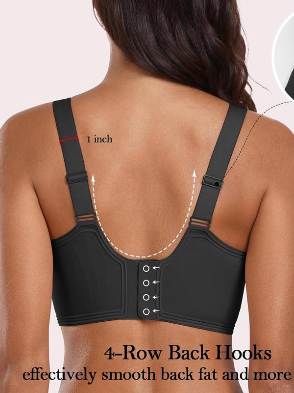 Women's Solid Wireless Push Up Bra, Comfortable Breathable Seamless Bra, Softness Adjustable Strap Lingerie for Daily Wear