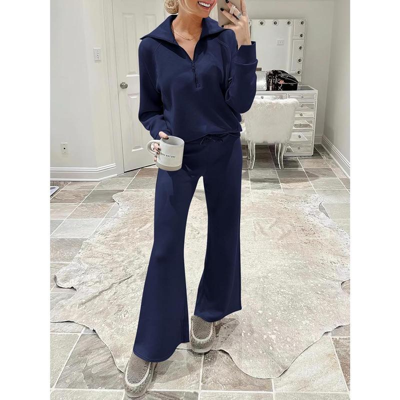 ANRABESS Women 2 Piece Outfits Sweatsuit Oversized Sweatshirt Sweatpants Tracksuit Sweat Lounge Matching Set 2024 Fall Trendy