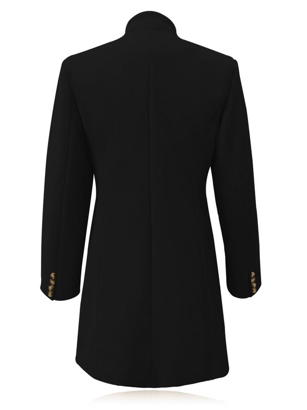 Women's Solid Button Front Long Sleeve Overcoat, Casual Long Sleeve Coat for Fall & Winter, Women's Clothing for Daily Wear, Winter Coats for School