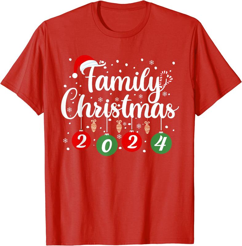 Family Christmas 2024 Xmas Holiday Pajamas Family Vacation T-Shirt