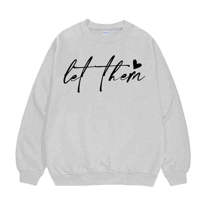 Let Them Sweatshirt DRG, Positive Saying, Mental Health Sweatshirt DRG, Self Love Club, Self Motivation, Positive Sweatshirt Women, Gift For Women Cotton Comfort girlblackhoodie Womenswear Check