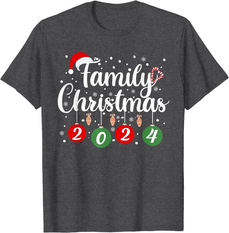 Family Christmas 2024 Xmas Holiday Pajamas Family Vacation T-Shirt