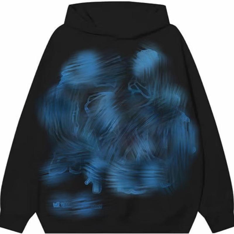 Autumn Fashion Brand Hip-Hop Street Graffiti Hoodie Men's and Women's Retro Casual Sports Couple Sweater