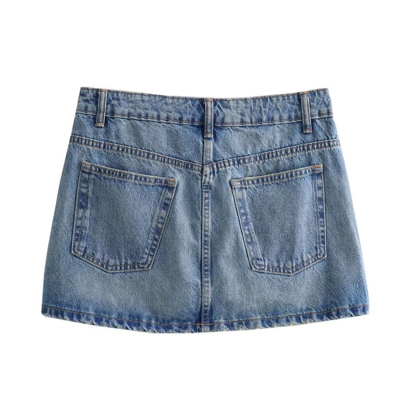 2024 new spring and summer WOMEN'S mini skirts fashion women denim skirts casual chic high street ladies skirt Womenswear Bottom Womenswear Bottom fashionable bottom Comfort Palda Basic Minimalist Basic Minimalist Basic Minimalist