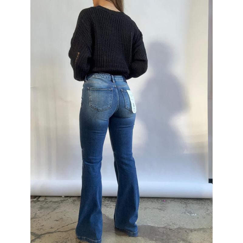 Just Right Low Rise Flare Jeans with Pockets