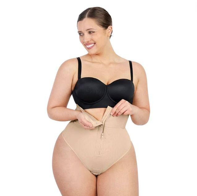 Shapellx AirSlim Boned Sculpt High Waist Thong Comfort Bodysuits Womenswear