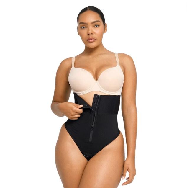 Shapellx AirSlim Boned Sculpt High Waist Thong Comfort Bodysuits Womenswear