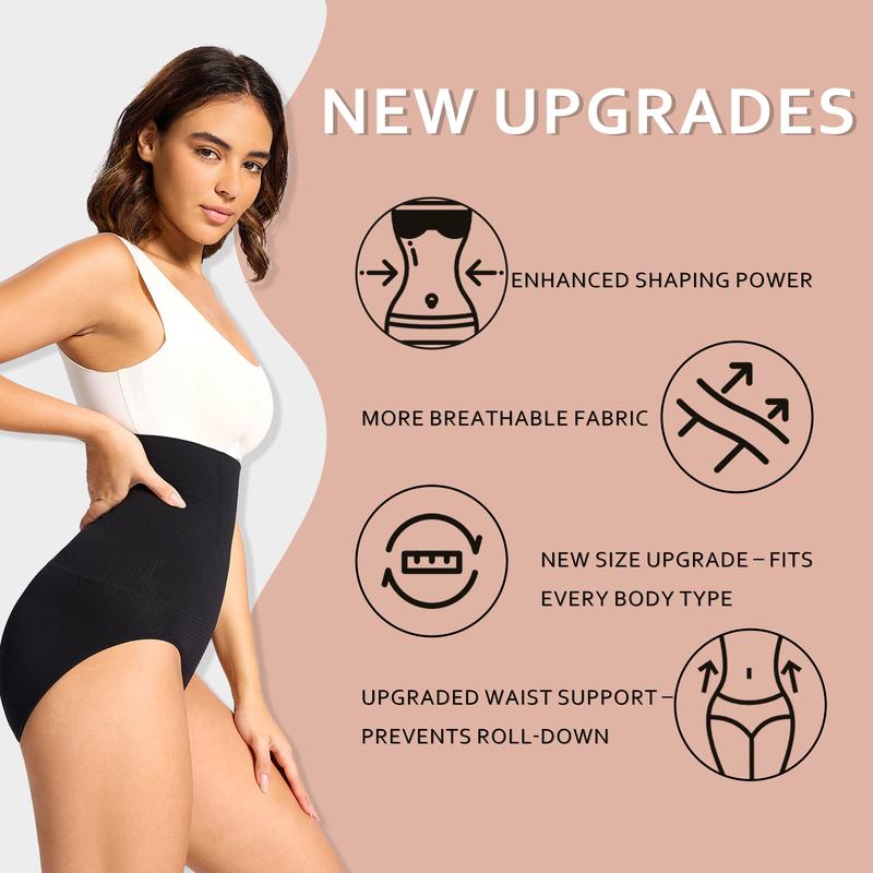 DODOGOGO Women's High-Waist Shapewear Panties  Tummy Control  Butt Lifter  Ideal for Working Moms and Party Goers  Comfortable and Breathable for Everyday and Event Style Womenswear Compression Basic