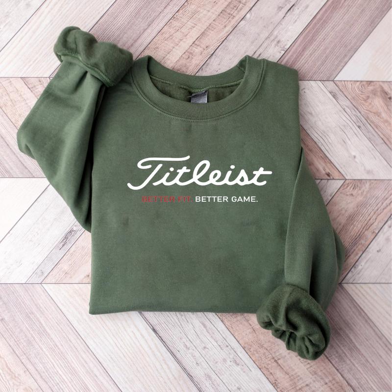 Titleist Golf Script Sweatshirt T-Shirt Hoodie Men Women Golf Apparel Streetwear casual Vibrant colors Golf Gift Idea Pullover Everyday Wear Cotton Fit