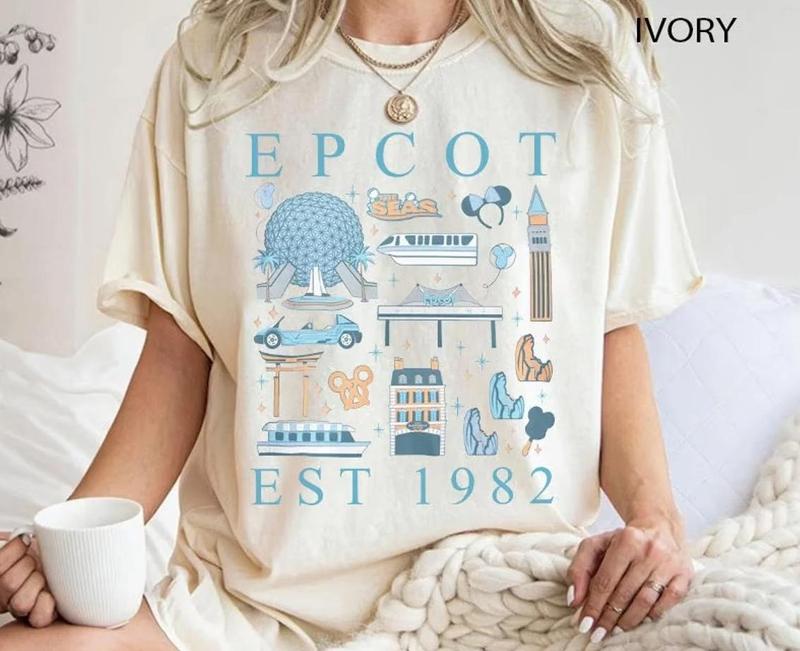 Epcot Since 1982 Shirt, Trip Family Shirt, Aesthetic Shirt, Comfort Colors Shirt, world traveler shirt 55458