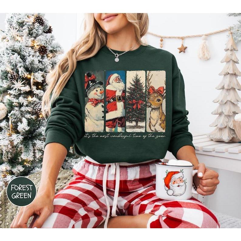 It's The Most Wonderful Time Of The Year Sweatshirt Hoodie, Cute Santa Tee, Christmas Family Shirt, Family Holiday Shirt, Xmas Gingerbread