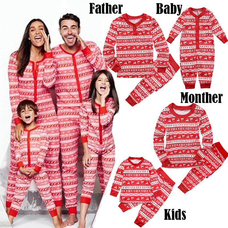 2024 Xmas Matching Family 2 S Pajamas Set, Cute Patterns Family Collection Sleepwear, Christmas Sleepwear Nightwear Long Pajamas Mom Dad Kids Baby Women Pants