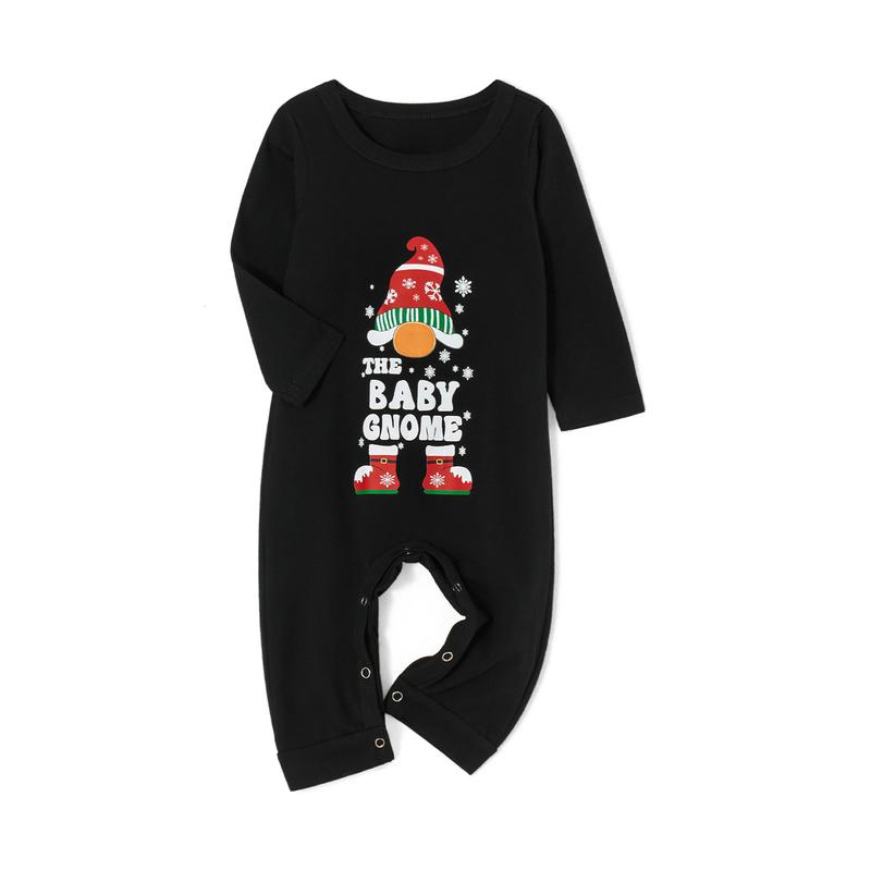 Calsunbaby Christmas Family Matching Pajamas Sets Christmas PJ's Letter Print Top and Plaid Pants Jammies Sleepwear