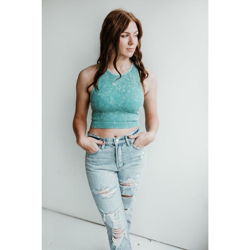 Kenzie Ribbed Seamless Crop Top