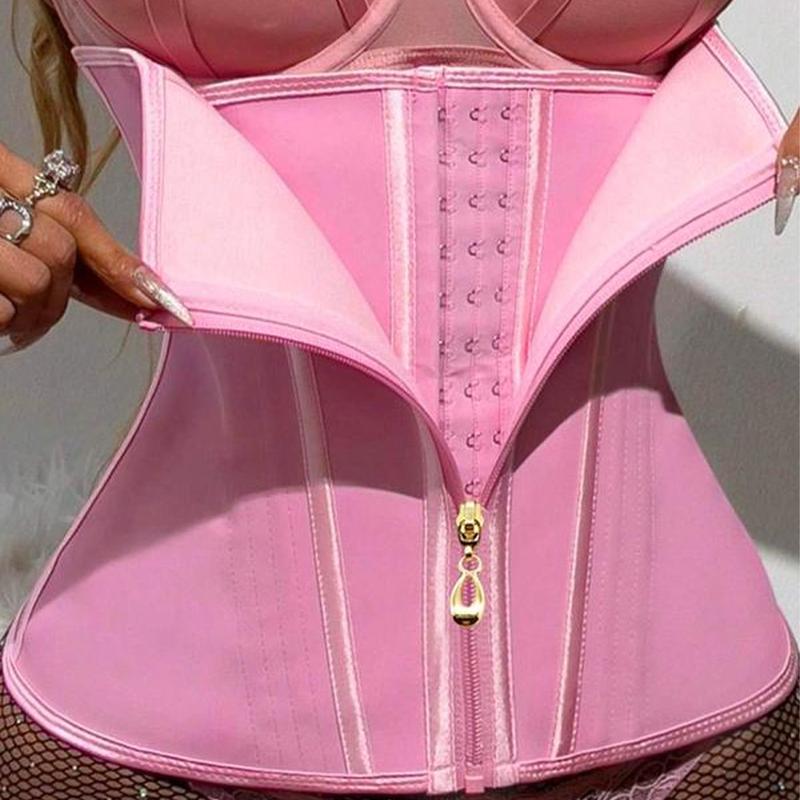 Women's Adjustable Zipper Corset Waist Trainer Lady Clothes, Fall High Stretch Tummy Control Shaper Belt, Ladies Sexy Shapewear for All Seasons, Women's Fall Girdle