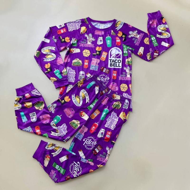 Taco Bell Pajama Set - Christmas Holiday Taco Pajama