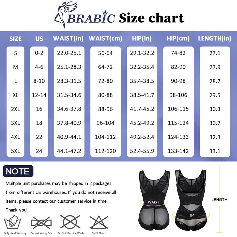 Brabic Women U Shape Mesh Breathable Shapewear