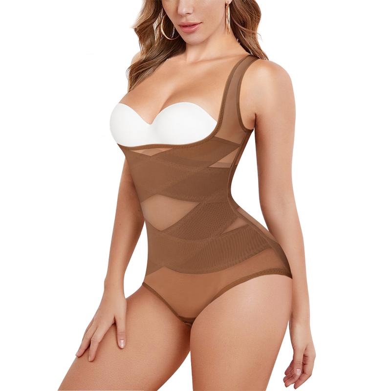 Brabic Women U Shape Mesh Breathable Shapewear