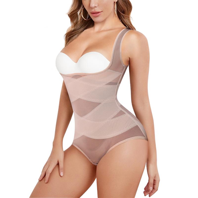 Brabic Women U Shape Mesh Breathable Shapewear