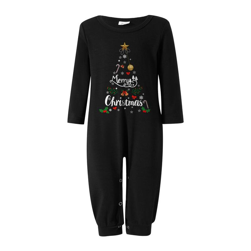 Calsunbaby Christmas Pajamas for Family Christmas Pjs Matching Sets Christmas Tree Christma Pajama Family Xmas Sleepwear Set